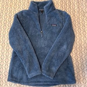 Blue Patagonia Fuzzy Quarter Zip